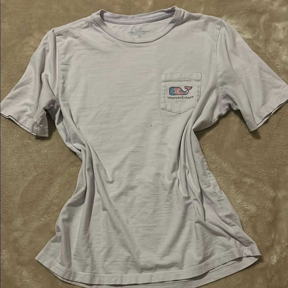 Vineyard Vines White T-Shirt with Logo